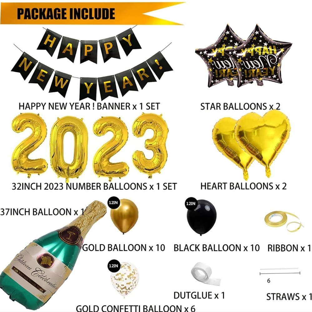 HAPPY NEW YEAR PARTY SET